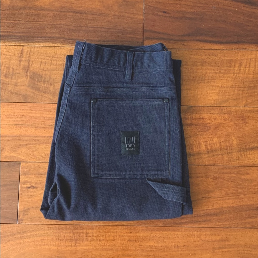 Topo Designs Carpenter Work Pants - W32 Black